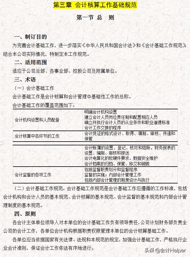 完整版公司財(cái)務(wù)會(huì)計(jì)核算手冊(cè)及財(cái)務(wù)管理制度，word格式，十分詳細(xì)